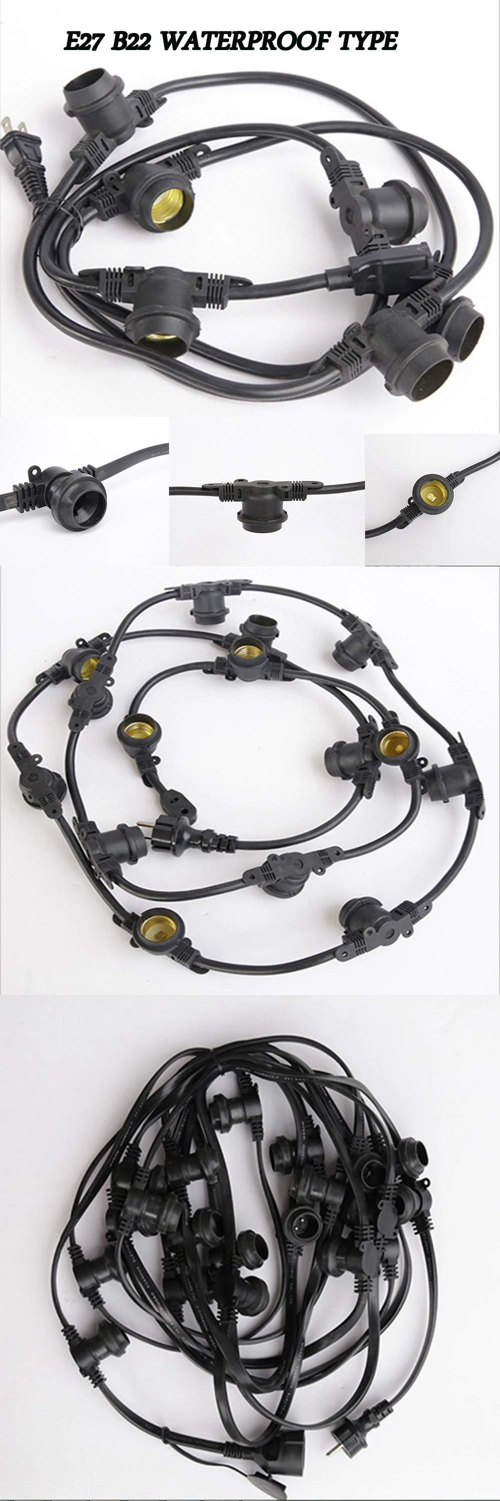 E27 belt string light outdoor