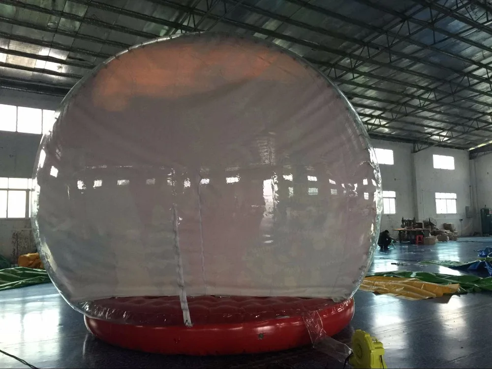Snow globe ornament Cheap Giant Pvc Plastic Costume Inflatable Christmas Snow Globes With