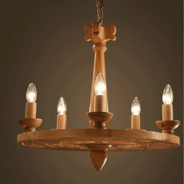 lamp holder wood