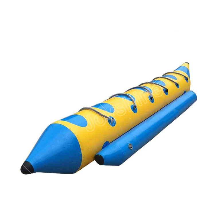 8 oyuncu yetişkin çekilebilir tekne Raft su oyunu deniz şamandıra fabrika ucuz şişme bot Banana
