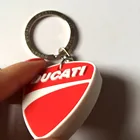 Promotional high quality 3d soft ruber Ducati keychain/keyring/keyholder, custom pvc led light up flashlight
