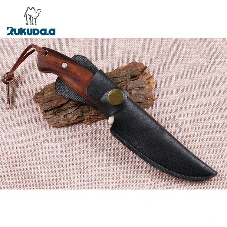 440 Fixed Blade Wood Handle Hunting Camping Army Knife.jpg
