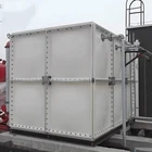 smc water tank with elevated steel fiberglass frp sectional water tank best quality grp water tank