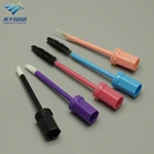 Packaging Customization Flexible Spout Cosmetic Plastic Flexible Pouch Lip Gloss Brush Spout With Cap