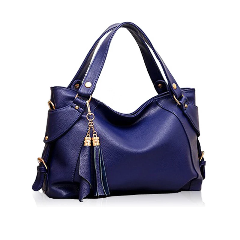 2015 Women Bag Top High Quality Luxury Designer Handbags Famous Brand Genuine Leather Bag Tassel Fashion Women Tote Bag Bolsas