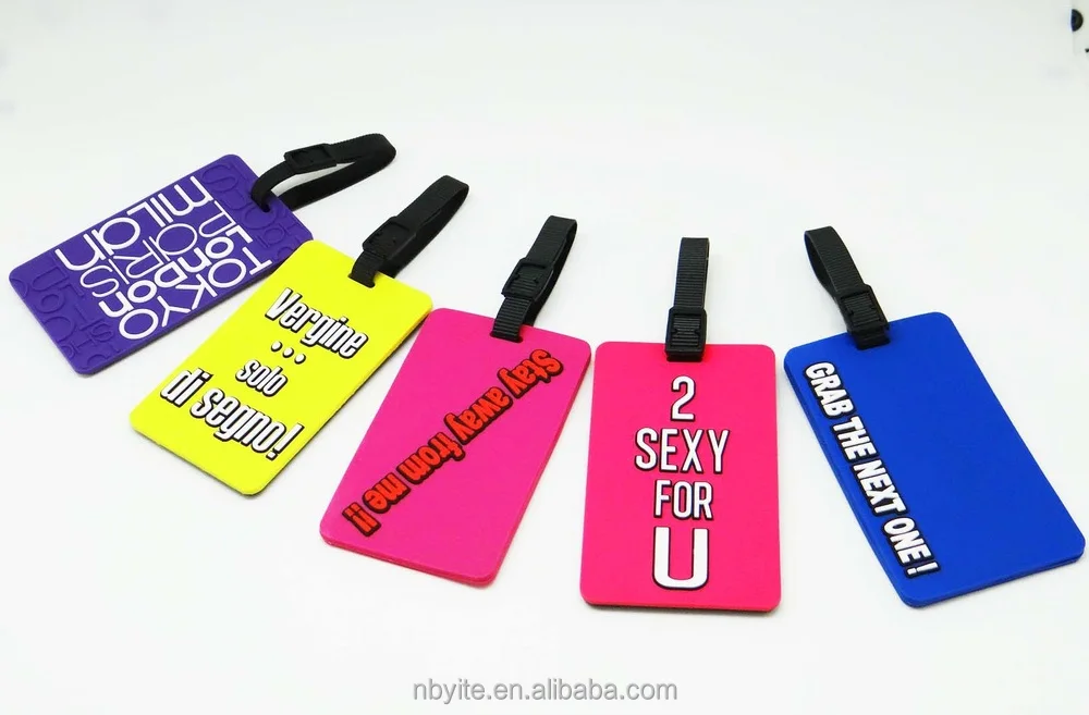 Traveling hard pvc bag tag