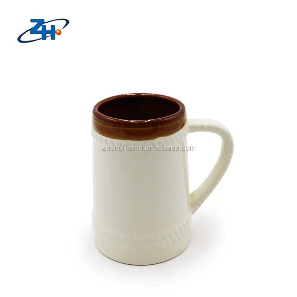 customized 500ml straight body ceramic gift mugs with cheap