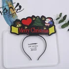 Hot selling Christmas Party Favor Flashing LED Headband, Sound activated LED hairband, EL Panel Hairband