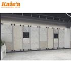 Kaie'a custom ceramic tile display stand monitor stand engineered wood flooring quartz stone wooden rack