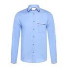 2020 new design blue oxford plain men shirts wholesale