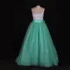 Classic A-line Long Empire Quinceanera Dress With Blow On The Back Prom Dress Evening Gown