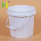 2L small plastic bucket with lids & handles