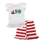 children clothes new style embroidery summer kids girls clothing sets
