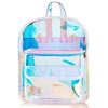 Customized hoologram small laser pvc children school backpack bag