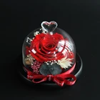 Red Rose Wholesale Long Lasting Red Rose Natural Preserved Flower Rose In Glass