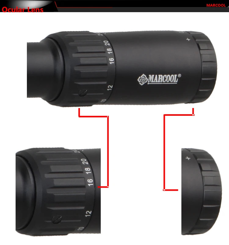 Marcool riflescope hunting Optical EVV scope 6-24X50