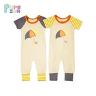 Infant Toddler boys Clothing Baby Rompers applique short sleeve children boutique kids romper