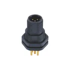 NMEA 2000 Bulkhead M12 5 pin male A Coding front mounting PCB panel receptacle Plastic Screw connector