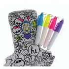 Colorful Washable Fabric Kids Acrylic Fine Tip Paint Pens For Rock Painting