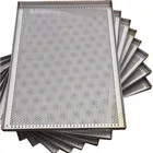 Stainless steel mesh perforated tray used as baking tray