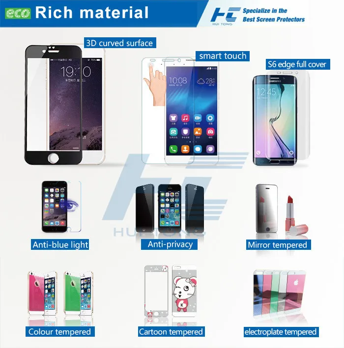 Up coming tempered glass for iphone 8 3D curved transparent mobile phone film for iphone 8 glass