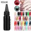 Rosalind custom logo 30ml high capacity plastic bottle pure color nails gel soak off uv gel polish for wholesale
