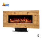 42 inch decor wall mounted electrical fireplace with remote control and ce and timer
