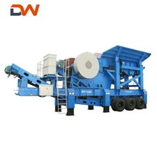 German Easy Movable Cost Used Wheel Mobile Asphalt Bauxite Granite Quarry Stone Crusher Crush Station Price In India For Sale