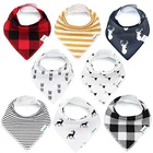 Wholesale New Design Embroidered Cotton Cute Bib Baby