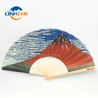 Fabric Hand Held Fans Fan Fabric Hand Held Fan Customized Promotional Fabric Hand Held Folding Fans