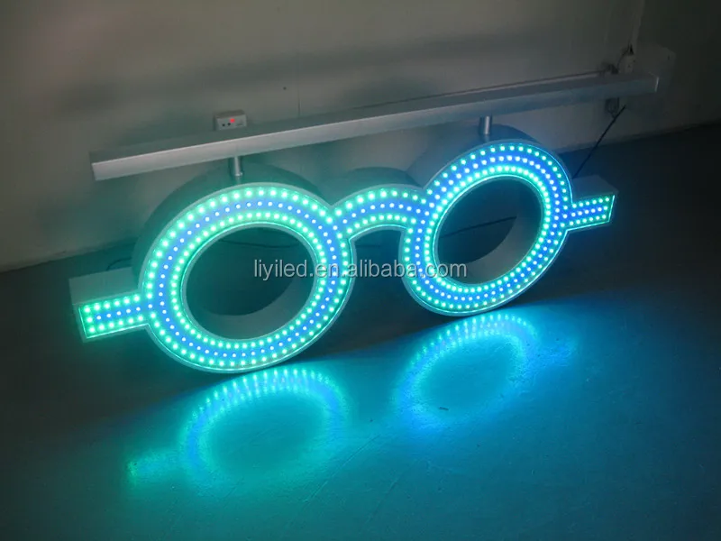 Liyi optpelectronics赤外線リモコン led光サイン用メガネ ショップ/光ショップ led ネオン メガネ画面サイン仕入れ・メーカー・工場