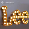 Outdoor Free Standing Light Bulb Letters 3D Light Up Marquee Letters