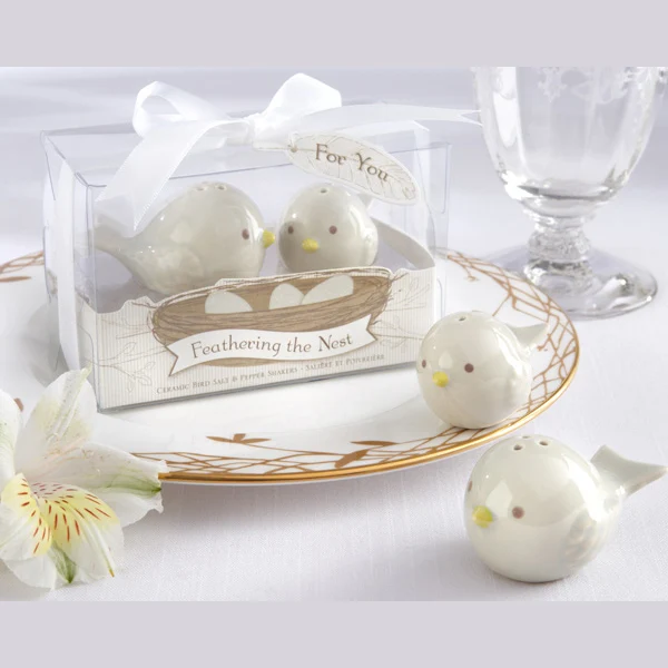 the nest birds ceramic salt and pepper shakers wedding door gif