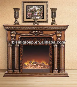 Classical Solid Wood Electric Fireplace Bf09 42078 View Used