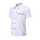 Polyester Cotton Fabric Kitchen Chef Coat Hotel Uniform Hotel Staff Chef Uniforms