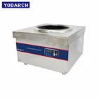High Power Fast Heating Touch Control with Knob Commercial Induction Wok Burner Cooker for Restaurants