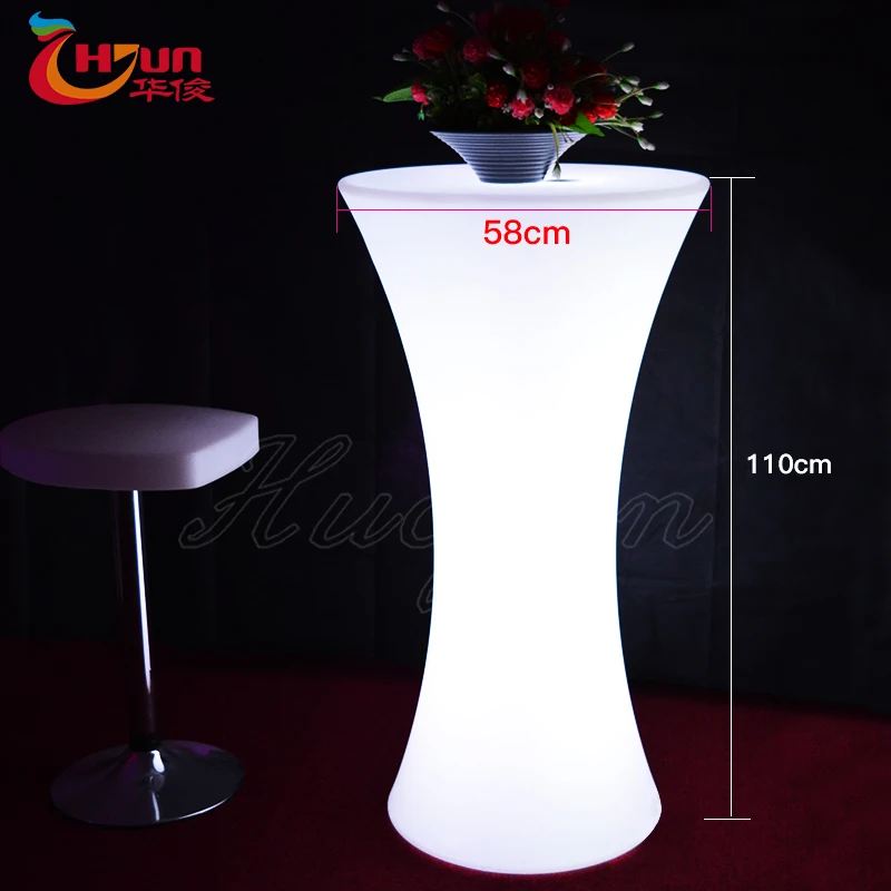 LED furniture illuminate 16 color changing led bar table with remote control