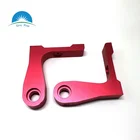 Red Anodize CNC Aluminum mechanical vending machine parts mechanical hardware component for Auto high polish