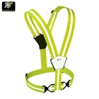 High visibility reflective jogging vest running adjustable vest safety belt