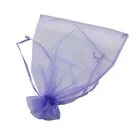 jewelry cosmetic drawstring ribbon gift packaging organza pouch bag