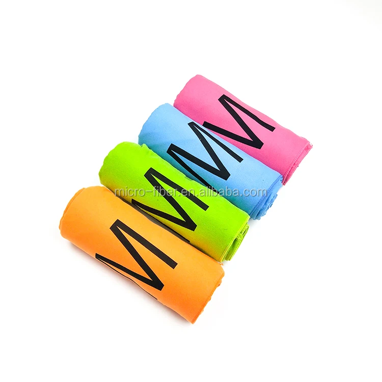 wholesale 80% polyester 20% polyamide Ultra absorbent personalized printed logo gym microfibre towel sport quick dry