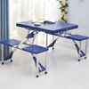 Multi purpose cheap picnic camping folding umbrella table with chair