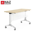 Modern flexible office training table with wheel for training room