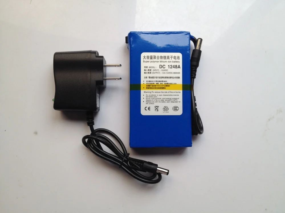便携式 4800mah 锂离子锂离子超级 12v 可充电电池组用于 led 条