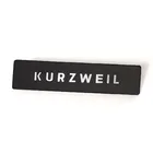 Private brand Custom logo matt UV print metal tag label for swimwear bag accessories