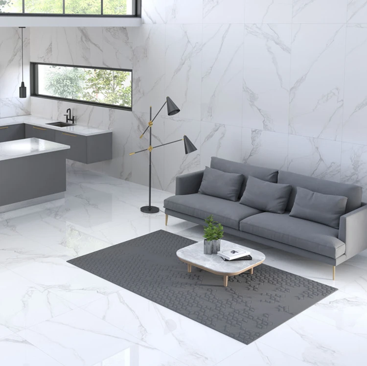 Carrara Pure White Granite Shiny Gloss Mable Porcelain Floor Tiles Design Foshan Buy White Marble Floor Design White Marble Floor Design White Shiny