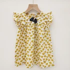 2019 high quality 100% cotton summer girls clothes baby dress for kids