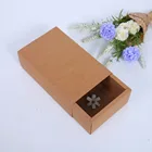 Qingdao Yilucai DIY Black Custom Match Kraft Paper Drawer Packaging Jewelry Folding Paper Gift Box