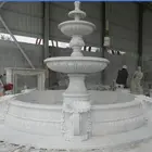 Marble Fountains Hot Selling Beautiful Stone Carved Luxury Outdoor Or Indoor Garden Trevi Water