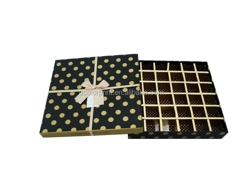 shiny bow top two piece cube boxes for holidays gift